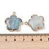 Natural Flower Amazonite Pendants G-P566-01G-15-3