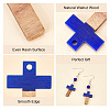   DIY Two Tone Cross Dangle Earring Making Kit DIY-PH0010-50-4