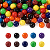 100Pcs 10 Colors Food Grade Eco-Friendly Silicone Focal Beads SIL-TA0001-27-10