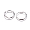 Tarnish Resistant 304 Stainless Steel Open Jump Rings STAS-E464-09H-P-1
