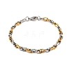 304 Stainless Steel Rope Chain Bracelets BJEW-B078-109GP-1