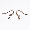 Brass Ear French Earring Hooks KK-K225-11-AB-2