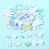 Rainbow Iridescent Plating Acrylic Beads OACR-FS0001-99B-9
