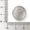 Rack Plating Brass Micro Pave Clear Cubic Zirconia Slide Charms KK-A234-014P-3