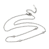304 Stainless Steel Link Chain Necklaces for Women Men NJEW-K292-01K-P-4