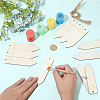 30Pcs Unfinished Wood Pencil Pendants WOOD-SP0001-82-3