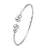 304 Stainless Steel Cuff Bangles BJEW-P310-08P-4