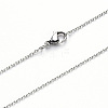 Non-Tarnish 304 Stainless Steel Cable Chain Necklace NJEW-S420-008C-P-1