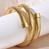 304 Stainless Steel Snake Chain Bangles BJEW-F522-01G-3