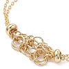 Brass Macrame Pouch Braided Gemstone Holder Bracelet Making BJEW-JB09645-01-5