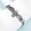 Viking 316 Surgical Stainless Steel Cuff Bangles BJEW-C142-15AS-1