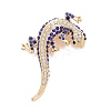 Rhinestone Lizard Badge X1-JEWB-E013-03G-01-1