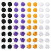 800Pcs 8 Styles Halloween Handmade DIY Doll Craft Pom Pom Yarn Pom Pom Balls FABR-TA0001-02-4