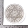 Flat Round Natural Selenite Slice Coasters DJEW-C015-02I-02-3