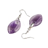 Natural Amethyst Dangle Earrings EJEW-F343-B04-3