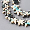 Spray Painted Synthetic Turquoise Beads Strands UNKW-T001-11H-3