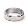 Non-Tarnish 201 Stainless Steel Plain Rotating Fidget Band Ring RJEW-I089-19P-2