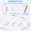 Unicraftale 18Pcs 3 Style 304 Stainless Steel Hoop Earrings Findings Kidney Ear Wires STAS-UN0038-20-5