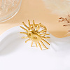 Adjustable 304 Stainless Steel Cuff Open Rings for Women WG3C360-06-1