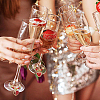 9Pcs 9 Styles Valentine's Day Acrylic Wine Glass Charms AJEW-GO00049-6