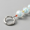Beads in Beads Style Faceted Acrylic Chain Bag Straps PURS-WH0001-52D-2