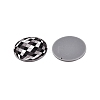 Printed Tartan Acrylic Pendants X-OACR-T028-12-1