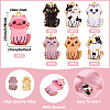14Pcs 7 Styles Rack Plating Alloy Enamel Pendants FIND-TA0005-24-3
