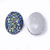 Electroplate Druzy Resin Cabochons X-CRES-T012-08B-2