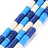 Fixed 3 Color Handmade Polymer Clay Bead Strands X-CLAY-S096-029H-1