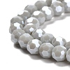 Electroplate Opaque Glass Beads Strands LS-EGLA-A035-P6mm-A22-3