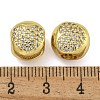 Rack Plating Brass Micro Pave Cubic Zirconia Beads KK-I718-43G-3