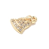 Brass Micro Pave Cubic Zirconia Charms LS-KK-D427-05B-G-2