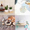 Faceted Unfinished Wood Beads WOOD-CJ0001-07-8