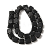 Natural Black Stone Beads Strands LS-G-L596-A11-01-3