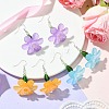 3 Pairs Acrylic & Glass Dangle Earrings for Women EJEW-TA00562-2