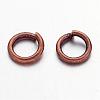 90pcs Red Copper Color Brass Jump Rings X-JRC6MM-R-2