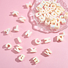 52Pcs 26 Styles UV Plated Acrylic European Beads OACR-SP0002-36-7