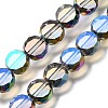 Electroplated Transparent Glass Beads Strands GL-CBA98F0-06A-05-1
