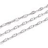 Tarnish Resistant 3.28 Feet 304 Stainless Steel Cable Chains X-CHS-K001-87-1