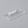 Transparent Acrylic Rectangle ID Card Sleeves Brooch Finding FIND-WH0108-54-1