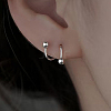 S925 Silver S-shaped Earrings Cuff Earrings AV9909-1-2