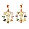 Religion Brass Pave Cubic Zirconia Pendants CU-CBA83A6-01A-G-2