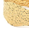 304 Stainless Steel Textured Wide Cuff Bangles BJEW-P302-10G-4