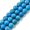 Natural Magnesite Beads Strands G-P598-E-8mm-02-2