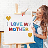 8 Sets 8 Colors Initial Letter EVA Plastic Self-Adhesive Foam Stickers DIY-SP0002-68-5