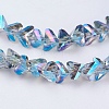 Electroplate Glass Beads Strands EGLA-J145-6mm-FR03-3