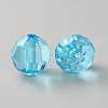 130Pcs Transparent Acrylic Beads OACR-WH0050-04A-2