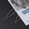 Minimalist Brass Earrings EJEW-TA0010-01S-5