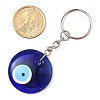 Handmade Evil Eye Lampwork Pendant Keychains KEYC-JKC00982-3