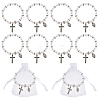 24Pcs Imitated Pearl Acrylic Beads Stretch Bracelets For Women BJEW-HS00007-1